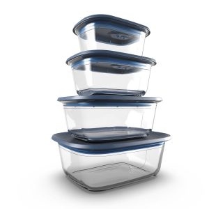 Tupperware Voila™ Glass Food Storage Containers | Set of 4